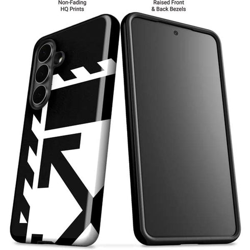 Black and White Geometric Shapes Galaxy S26 Impact Case