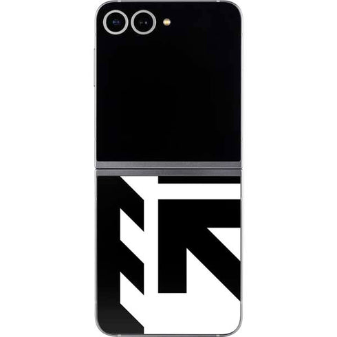 Black and White Geometric Shapes Galaxy Z Flip6 Skin