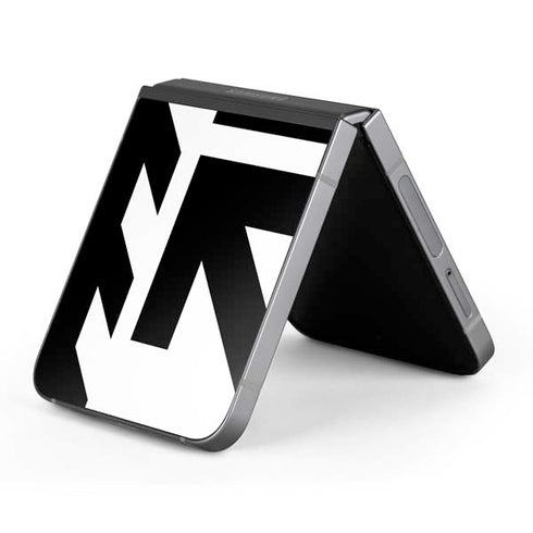 Black and White Geometric Shapes Galaxy Z Flip6 Skin