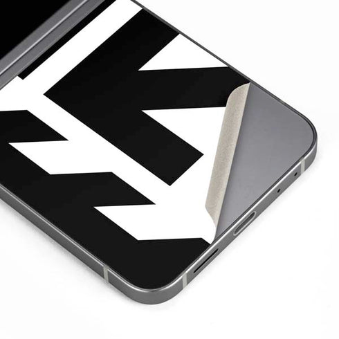 Black and White Geometric Shapes Galaxy Z Flip6 Skin