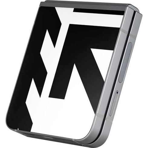 Black and White Geometric Shapes Galaxy Z Flip6 Skin