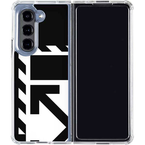 Black and White Geometric Shapes Galaxy Z Fold5 5G Clear Case