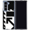 Black and White Geometric Shapes Galaxy Z Fold5 5G Clear Case