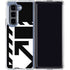Black and White Geometric Shapes Galaxy Z Fold5 5G Clear Case