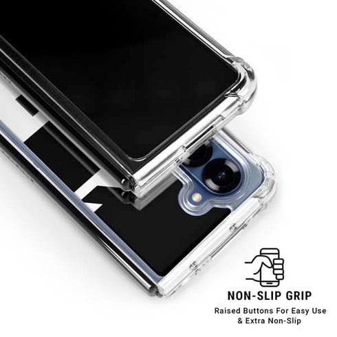 Black and White Geometric Shapes Galaxy Z Fold6 Clear Case