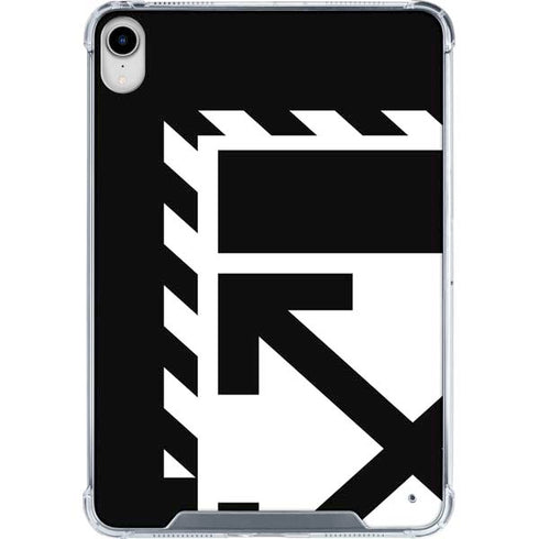 Black and White Geometric Shapes iPad 11th Gen (2025) Clear Case