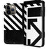 Black and White Geometric Shapes iPhone 13 Pro Max Folio Case