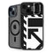 Black and White Geometric Shapes iPhone 14 Plus Kickstand Case