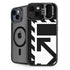 Black and White Geometric Shapes iPhone 14 Plus Kickstand Case