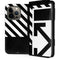Black and White Geometric Shapes iPhone 14 Pro Folio Case