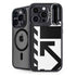 Black and White Geometric Shapes iPhone 14 Pro Max Kickstand Case