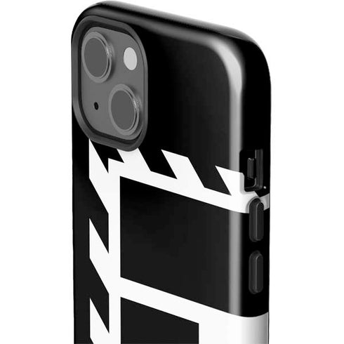 Black and White Geometric Shapes iPhone 15 Impact Case