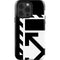 Black and White Geometric Shapes iPhone 15 Pro Impact Case
