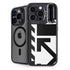 Black and White Geometric Shapes iPhone 15 Pro Max Kickstand Case