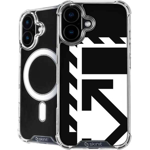 Black and White Geometric Shapes iPhone 16 MagSafe Case