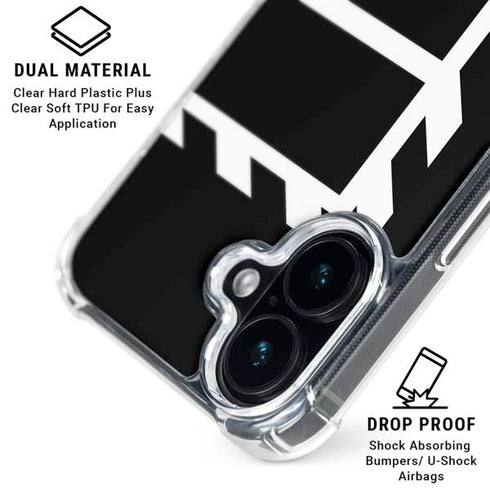Black and White Geometric Shapes iPhone 16 MagSafe Case