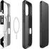 Black and White Geometric Shapes iPhone 16 Magsafe Impact Case