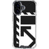 Black and White Geometric Shapes iPhone 16 Plus Clear Case