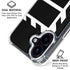 Black and White Geometric Shapes iPhone 16 Plus Clear Case