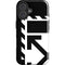 Black and White Geometric Shapes iPhone 16 Plus Impact Case