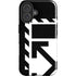 Black and White Geometric Shapes iPhone 16 Plus Impact Case