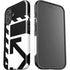 Black and White Geometric Shapes iPhone 16 Plus Impact Case