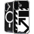 Black and White Geometric Shapes iPhone 16 Plus MagSafe Case