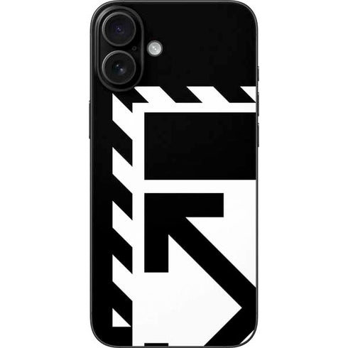 Black and White Geometric Shapes iPhone 16 Plus Skin