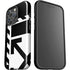 Black and White Geometric Shapes iPhone 16 Pro Impact Case