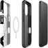 Black and White Geometric Shapes iPhone 16 Pro Magsafe Impact Case
