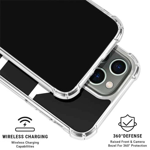 Black and White Geometric Shapes iPhone 16 Pro Max Clear Case