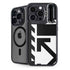 Black and White Geometric Shapes iPhone 16 Pro Max Kickstand Case