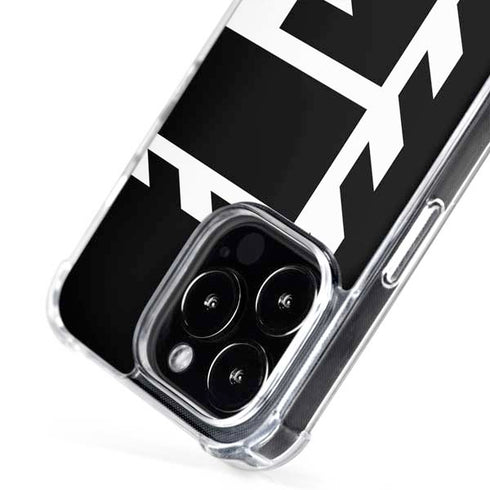 Black and White Geometric Shapes iPhone 16 Pro Max MagSafe Case