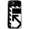 Black and White Geometric Shapes iPhone 16e Clear Case