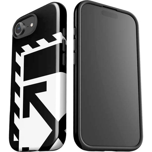 Black and White Geometric Shapes iPhone 16e Impact Case