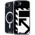 Black and White Geometric Shapes iPhone 16e MagSafe Case
