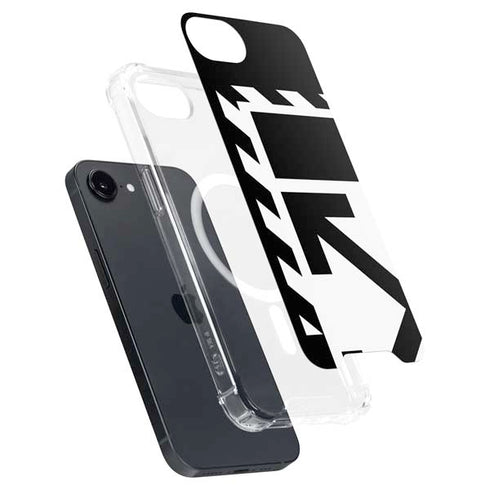 Black and White Geometric Shapes iPhone 16e MagSafe Case