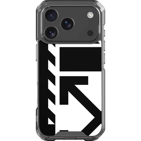 Black and White Geometric Shapes iPhone 18 Pro Clear Case