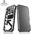 Black and White Geometric Shapes iPhone 18 Pro Clear Case