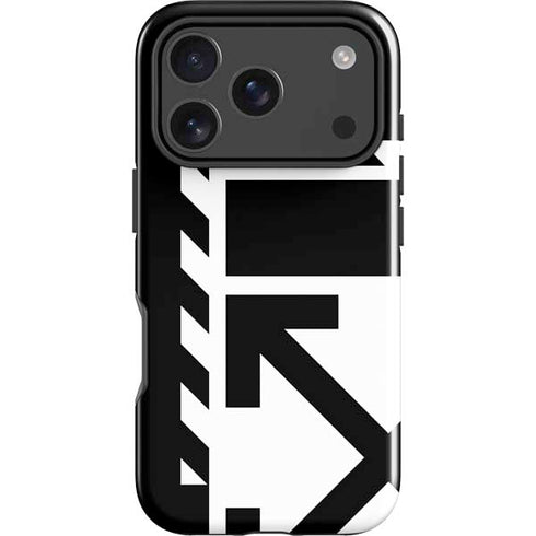 Black and White Geometric Shapes iPhone 18 Pro Impact Case