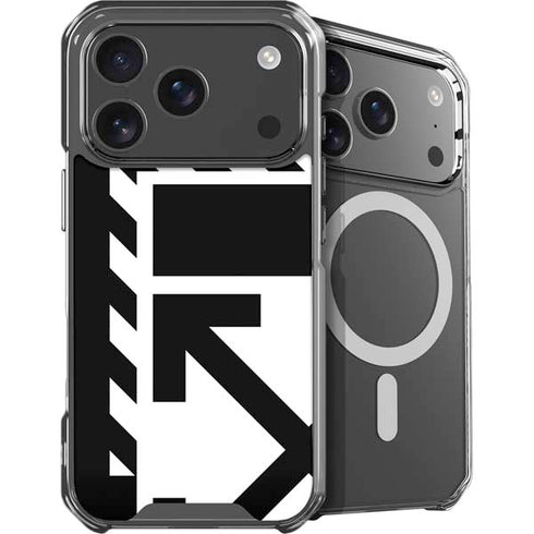 Black and White Geometric Shapes iPhone 18 Pro MagSafe Case