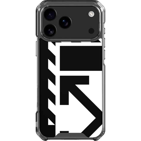 Black and White Geometric Shapes iPhone 18 Pro Max Clear Case