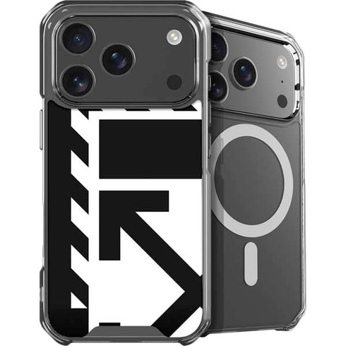 Black and White Geometric Shapes iPhone 18 Pro Max MagSafe Case