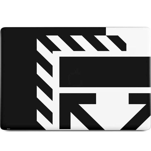 Black and White Geometric Shapes MacBook Skins