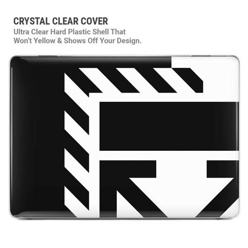 Black and White Geometric Shapes MacBook Cases