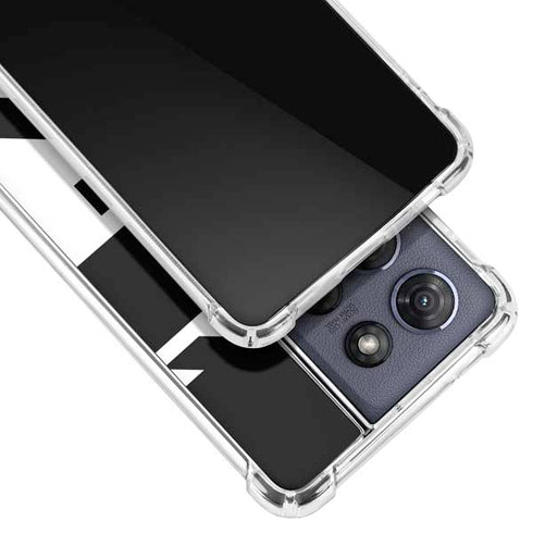 Black and White Geometric Shapes Moto G 5G (2025) Clear Case