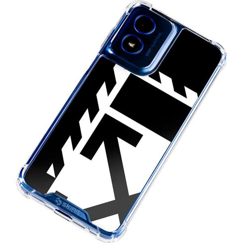 Black and White Geometric Shapes Moto G 5G (2024) Clear Case