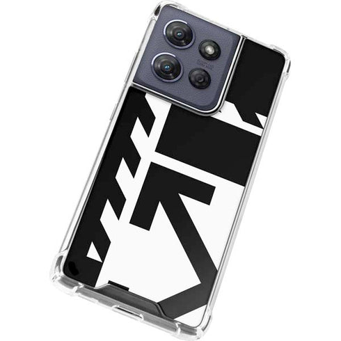 Black and White Geometric Shapes Moto G Play 5G (2025) Clear Case