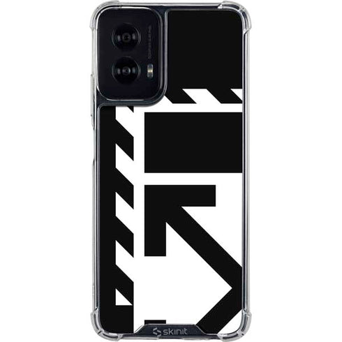Black and White Geometric Shapes Moto G Power 5G (2024) Clear Case