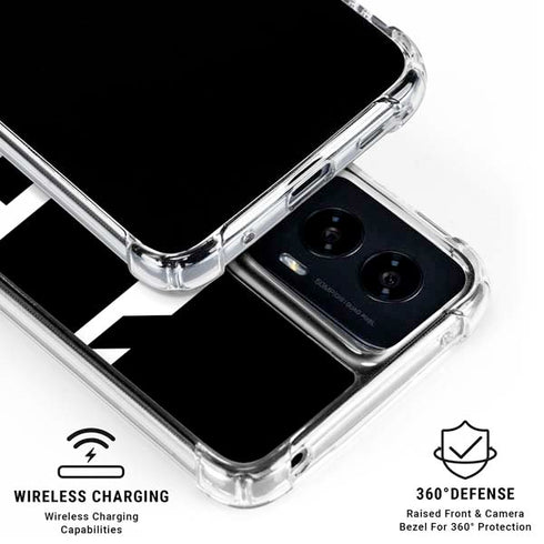 Black and White Geometric Shapes Moto G Power 5G (2024) Clear Case